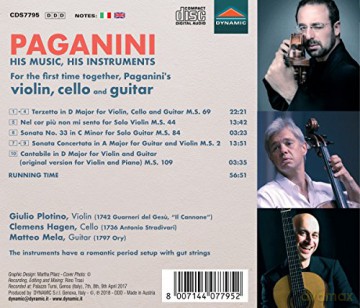 Niccolo Paganini: Paganini - His Music, His Instruments [CD]