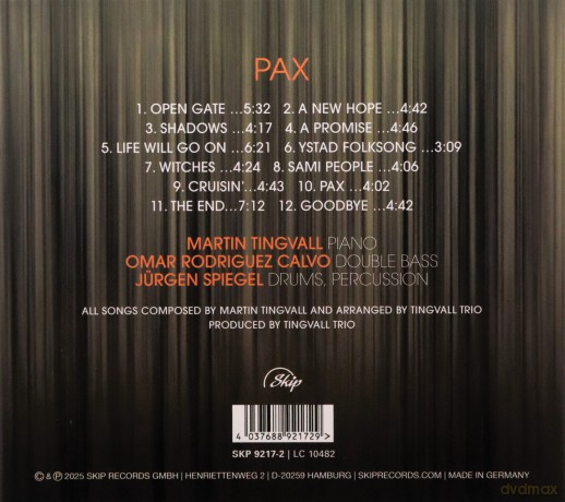 Tingvall Trio: Pax [CD]