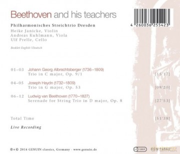 Philharmonisches Streichtrio Dresden - Beethoven and his teachers [CD]
