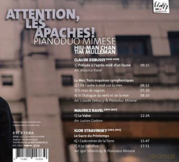Pianoduo Mimese - Attention, Les Apaches! [CD]