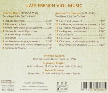 Antoine Forqueray: Pieces de Viole (Suite Nr.3) [CD]