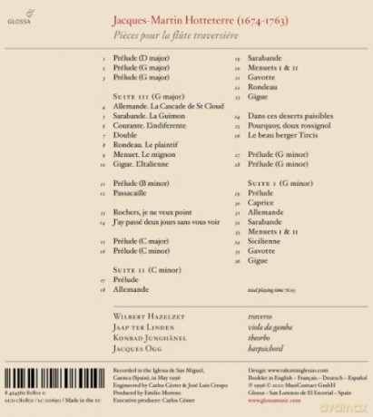 Jacques-Martin Hotteterre: Pieces pour la Flute Traversiere [CD]