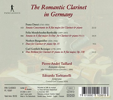 Pierre-Andre Taillard - The Romantic Clarinet [CD]