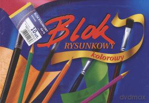 Blok Rysunkowy A4 Z Kolorowymi Kartkami