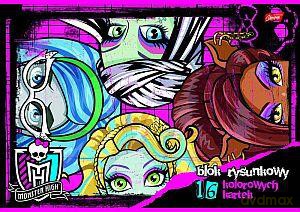 Blok Rysunkowy A4/16 Kartek Kolor Monster High