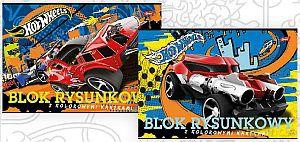 Blok Rysunkowy Z Kolorowymi Kartkami A4/16 K Hot Wheels