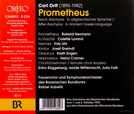 Carl Orff: Prometheus [2CD]