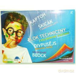 Blok Techniczny A3/25 Kartek Superior Z Kolorowymi Kartkami