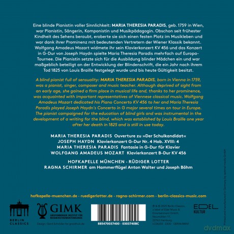 Ragna Schirmer - Maria Theresia Paradis [CD]
