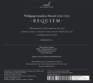 Wolfgang Amadeus Mozart: Requiem KV 626 [CD]