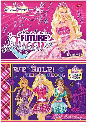 Blok Techniczny A4/10 Kartek Barbie