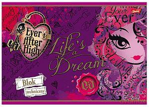 Blok Techniczny A4/10 Kartek Ever After High