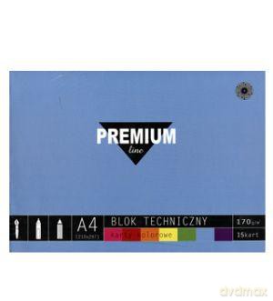 Blok Techniczny A4/15 Kolorowy Premium
