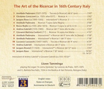 Ricercari - The Art of the 16th Century Ricercar [CD]