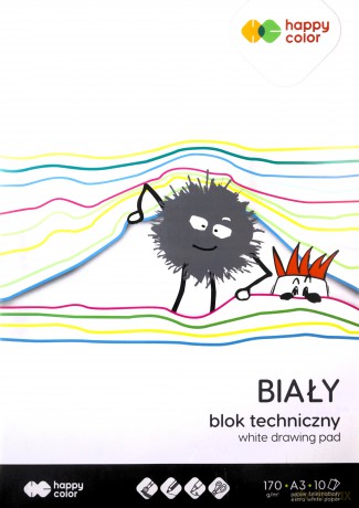 Blok Techniczny Biały A3/10