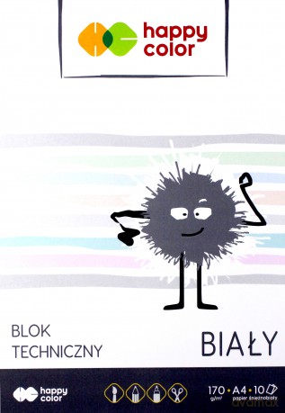Blok Techniczny Biały A4/10