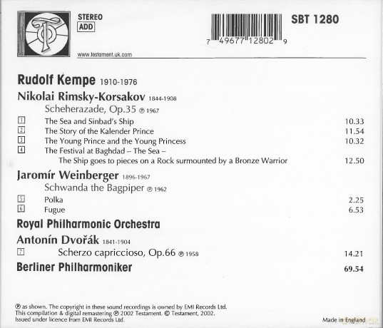 Rudolf Kempe dirigiert [CD]