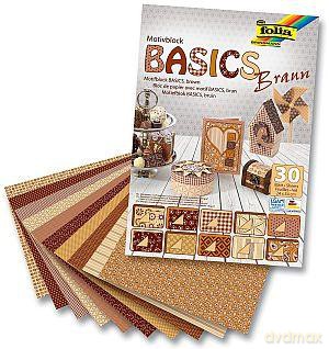 Blok Z Motywami Basic Brązowy
