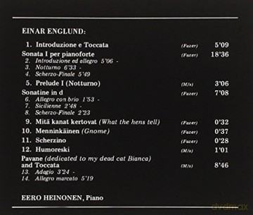 Einar Englund: Saemtliche Klavierwerke [CD]