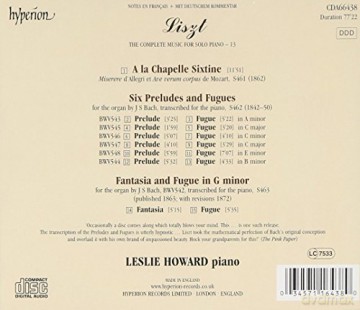 Franz Liszt: Saemtliche Klavierwerke Vol.13 [CD]