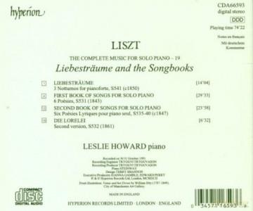 Franz Liszt: Saemtliche Klavierwerke Vol.19 [CD]