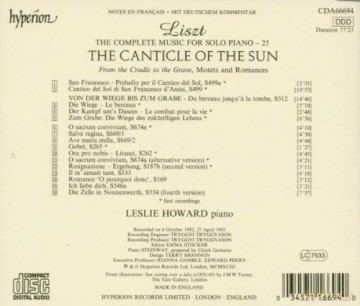 Franz Liszt: Saemtliche Klavierwerke Vol.25 [CD]
