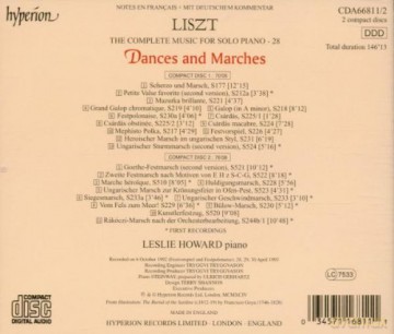Franz Liszt: Saemtliche Klavierwerke Vol.28 [2CD]