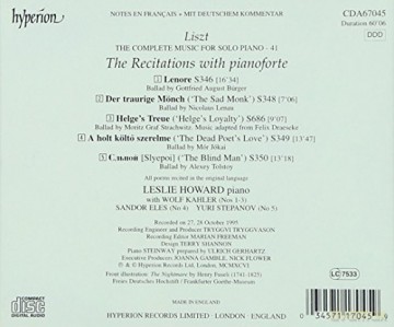 Franz Liszt: Saemtliche Klavierwerke Vol.41 [CD]
