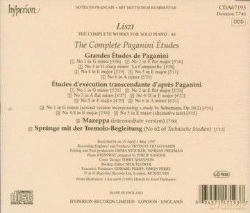 Franz Liszt: Saemtliche Klavierwerke Vol.48 [CD]