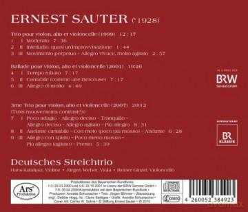 Ernest Sauter: Saemtliche Streichtrios [CD]