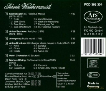 Sakrale Waldhornmusik [CD]