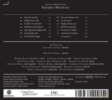 Claudio Monteverdi: Scherzi musicali (1632) [CD]