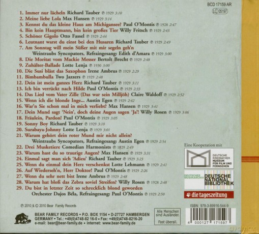 Schlager im Spiegel der Zeit, 1929 [CD]