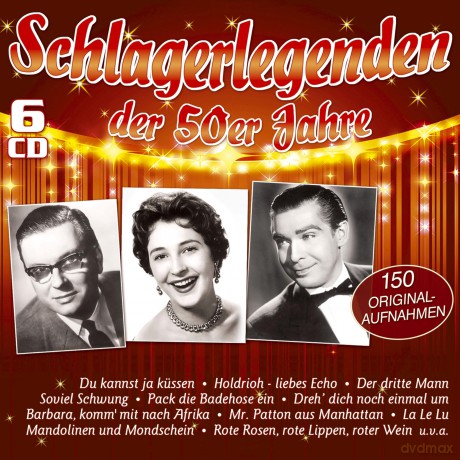 Schlagerlegenden der 50er Jahre: 150 Originalaufnahmen [6CD]