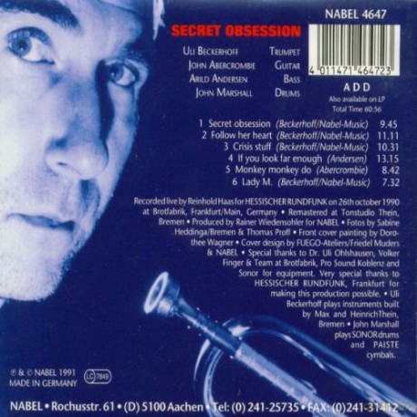 Uli Beckerhoff: Secret Obsession [CD]