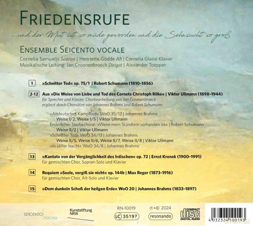 Seicento Vocale - Friedensrufe [CD]
