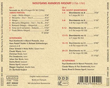 Wolfgang Amadeus Mozart: Serenade Nr.10 Gran Partita [2CD]