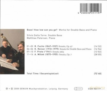 Silvio Dalla Torre - Bass! How low can you go [CD]