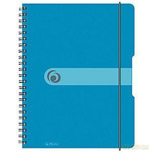 Brulion A4/80 Kartek W Kratkę Na Spirali Pp Easy Organize Niebieski Transparentny