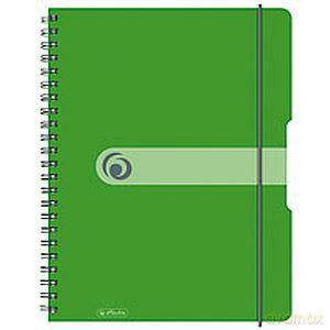 Brulion A4/80 Kartek W Kratkę Na Spirali Pp Easy Organize Zielony