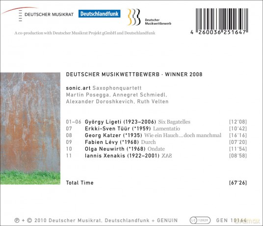 sonic.art Saxophonquartett [CD]