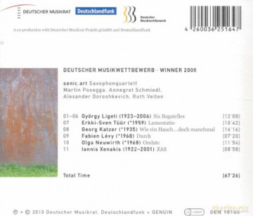 sonic.art Saxophonquartett [CD]