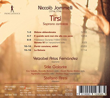 Niccolo Jommelli: Sopran-Kantaten Tirsi [CD]