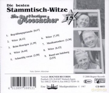 Die 3 lustigen Moosacher: Stammtisch-Witze,Folge [CD]