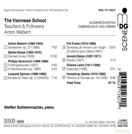 Steffen Schleiermacher - The Viennese School [CD]