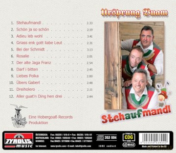 Ursprung Buam: Stehaufmandl [CD]