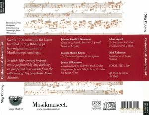Stig Ribbing - Gustaviansk Klavermusik [CD]