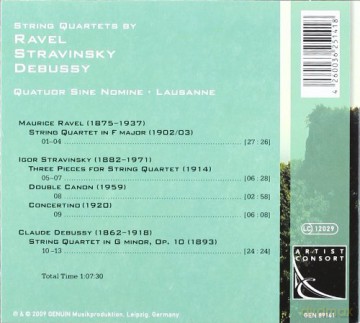 Maurice Ravel: Streichquartett F-dur [CD]