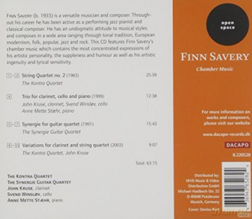 Finn Savery: Streichquartett Nr.2 [CD]