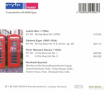 Edward Elgar: Streichquartett op.83 [CD]